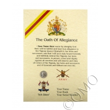 9th/12th Royal Lancers Oath Of Allegiance Certificate